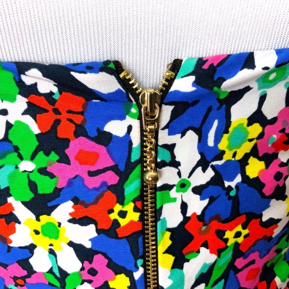 Kate Spade Karmen Strapless Floral Dress Sz 4 - Picture 11 of 16
